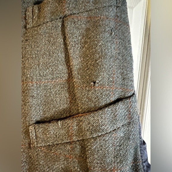 Vintage cowboy cut tweed vest with four front pockets - Picture 3 of 7